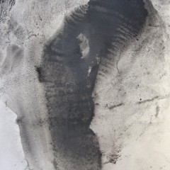 Dotyk 04, papier, akryl, 50 cm x 32,5 cm, 2012