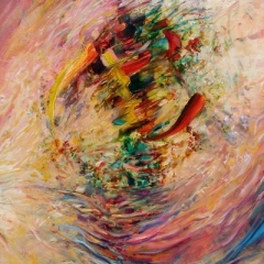 Synergia 02, olej na płótnie, 60 cm x 40 cm, 2014